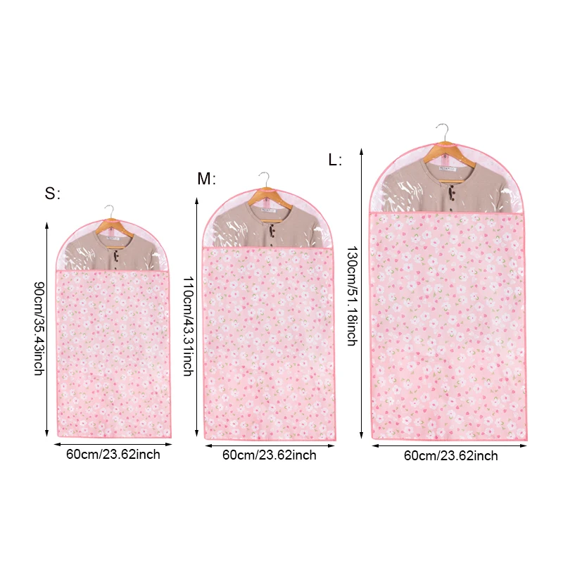 BAKINGCHEF 3 шт./компл. Домашняя одежда пылезащитные Чехлы подвесной органайзер для одежды Женское пальто Мужская рубашка сумка для хранения аксессуары
