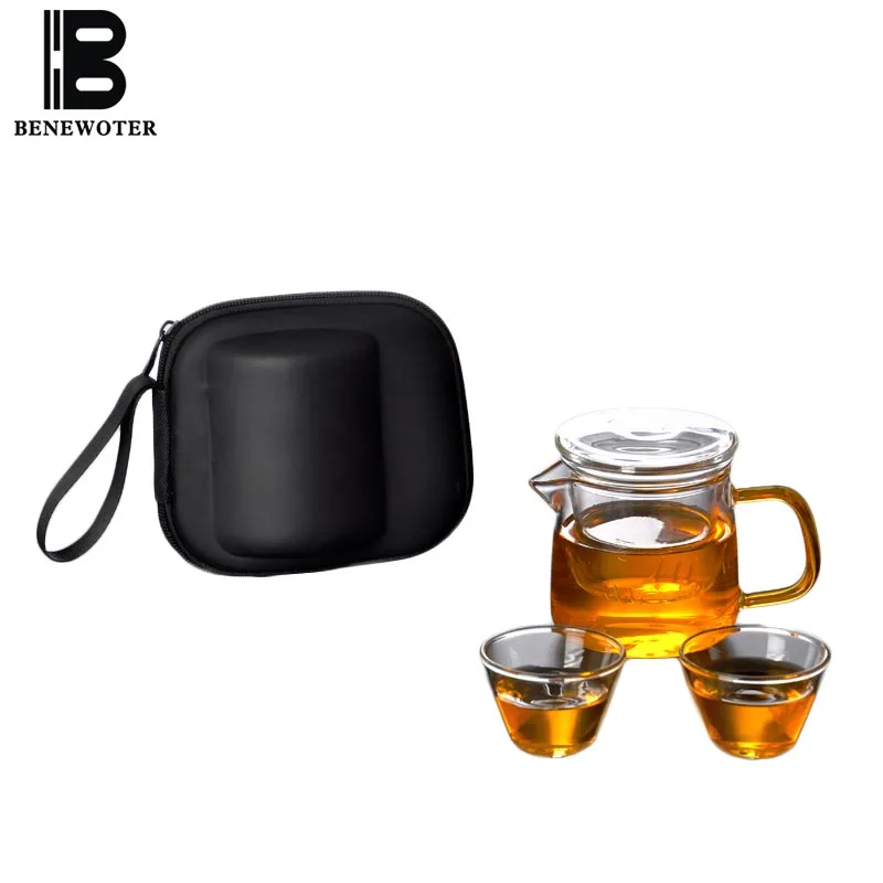 Heat Resistant Glass Kettle Teacup Outdoor Travel Portable Kung Fu Tea Set 1 Teapot 2 Teacup Quick Cup Teaware Sets Storage Bags Heat Resistant Glass Kettle Teacup Outdoor Travel Portable Kung Fu Tea Set 1 Teapot 2 Teacup Quick Cup Teaware Sets Storage Bags