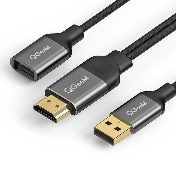 QGeeM USB al Cavo di HDMI per il iphone 8 X7 6 Plus iPad tv Telefoni Android per MHL Adattatore 1080 P конвертер для iphone Cavo