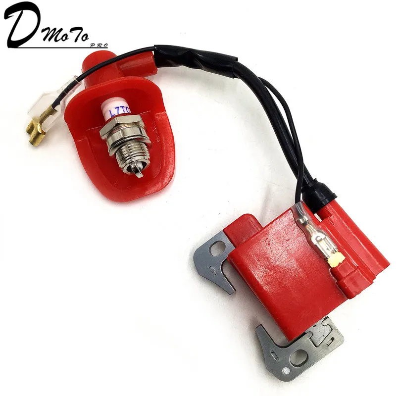 IGNITION COIL for 43cc 47cc 49cc Mini Quad Pocket Dirt Bike ATV 2-Stroke Engine part with L7T spark plug - Image 3