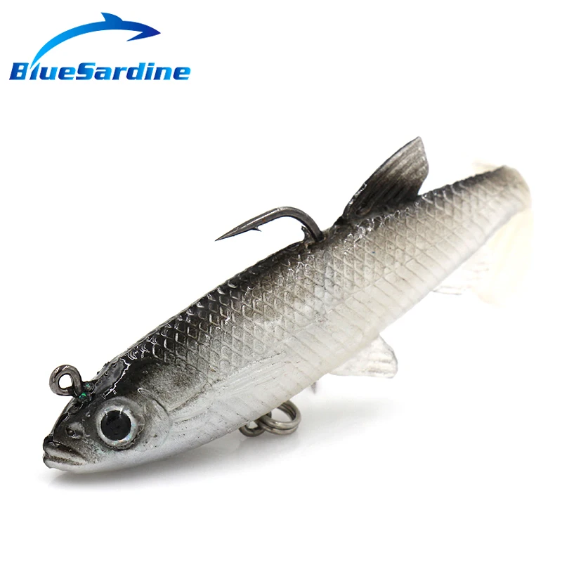 

BlueSardine 10PCS 14G 8.6CM Soft Lures Bait Fishing Lures Plastic Isca Artificial Soft Lures Fishing Tackle Fish