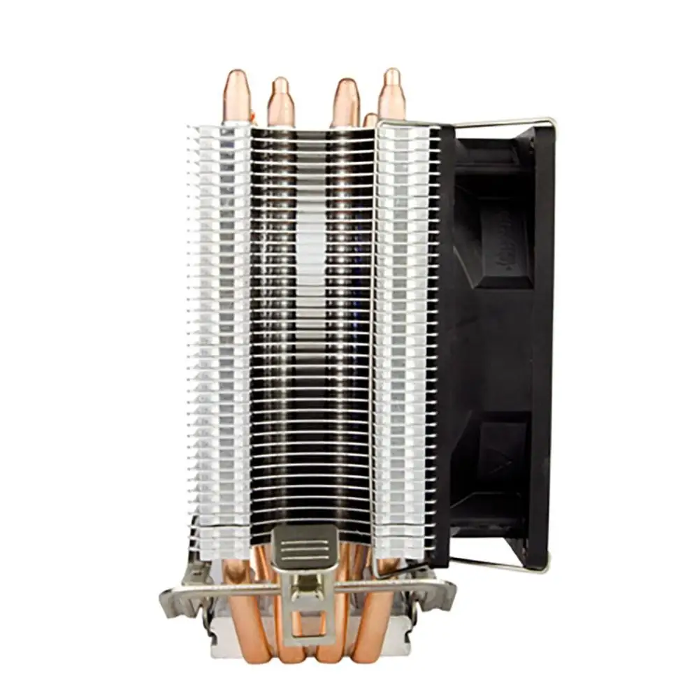 Billig Hohe Qualität 2 Heatpipe Premium CPU Kühler Dual Reihe Versetzt Kühlkörper Rohr Stille Hydraulischen Lager Lüfter