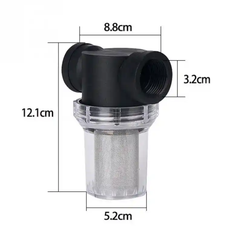 1pcs Garden Pond 1 Inch Inline Mesh Strainer Water Pump Filter