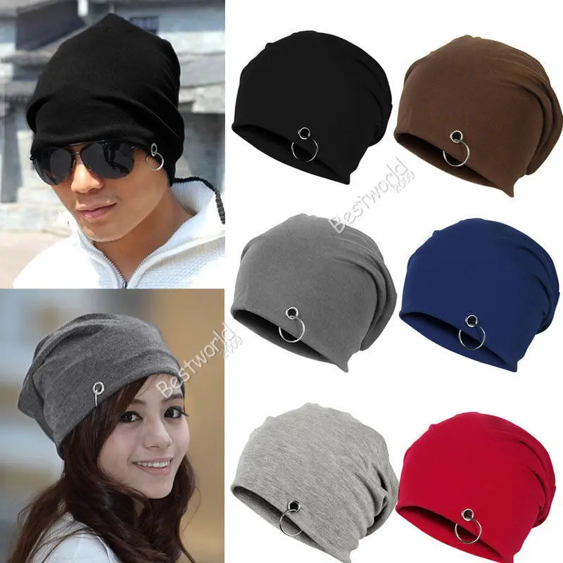 

10 x New Unisex Women Men Winter Ski Hat Slouch Baggy Hip Hop Knit Crochet Cap Beanie 6 Color