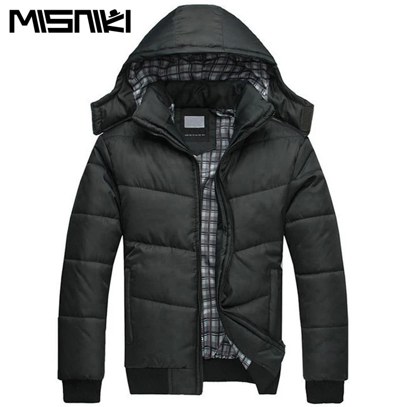 Новинка, мужская зимняя куртка с капюшоном, теплое пальто, верхняя одежда, мужская парка, размер M-3XL, AYG346