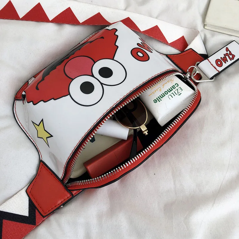 لطيف الكرتون الخصر حقيبة الحقيبة النساء حزمة مراوح حزام أكياس كوكي الفتيات عارضة السفر Crossbody حقيبة صدر للرجال 2019 الاطفال الخصر حزم