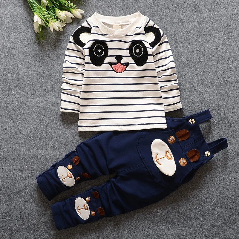 

Multicolor 2017 Cute Boys Girls Clothes Cute Cotton Short-sleeved T Shirt+Pant 2pcs Set Baby Girl Summer Clothes