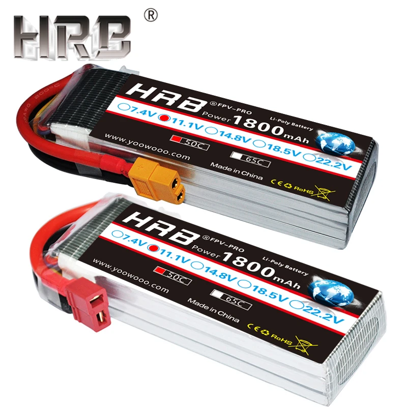 HRB 2x Batterie LiPo 6S 22.2V 4000mAh 60C Con Connettore EC5 Per RC Auto, Elicotteri, Drone E Aerei - 3