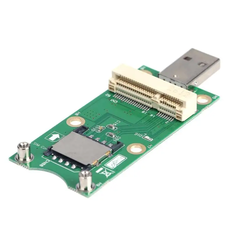 Mini PCI-E to USB Adapter with SIM 8 Pin Card Slot for WWAN/LTE Module