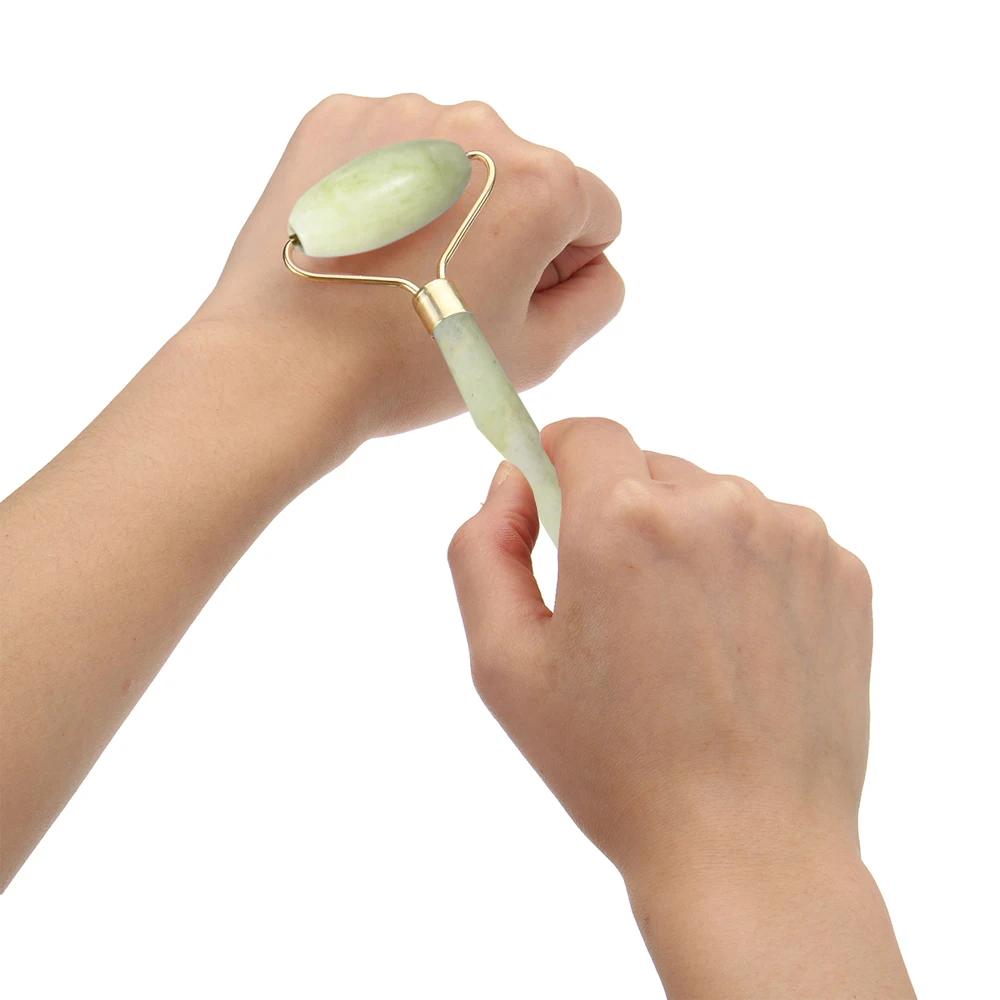 

Natural Facial Beauty Massage Tool Jade Roller Face Thin massager Relaxation Tool Dropship face massager jade roller Portable