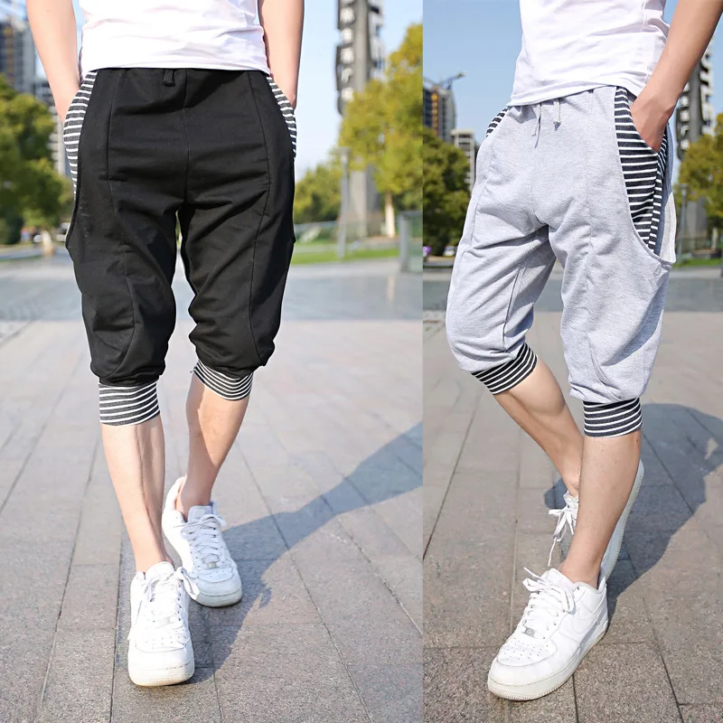 2018 новый летний Для мужчин шаровары Шорты для женщин Капри M/L/XL/XXL S Треники