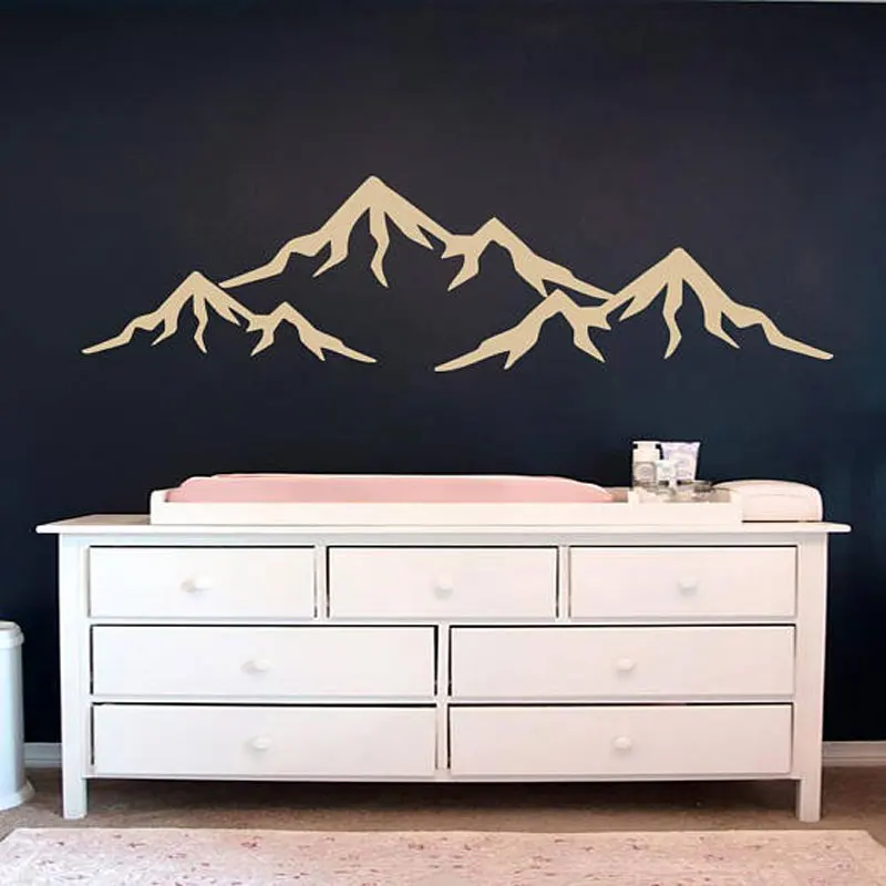 Mountain Landscape Wall Decal Vinyl Home Decor For Living Room Bedroom
