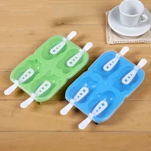 1 шт. 4in1 Животные мороженое плесень с Щупы для мангала Еда Класс Пластик Кухня Инструменты Кухня Интимные аксессуары