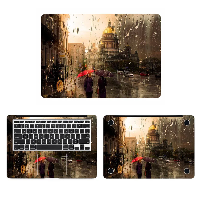 The Rain of Amsterdam полное покрытие кожи для Macbook Pro Air retina 11 12 13 15 дюймов hp Mac Mi Book компьютер Ноутбук наклейка - Цвет: ACD side