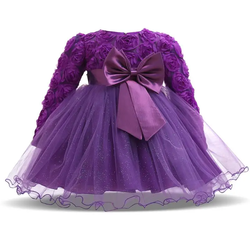

Kids Baby Girls Beautiful Flower Dress Princess Girls 1 Year Old Toddler Birthday Costumes for Party Wedding Christening Dress