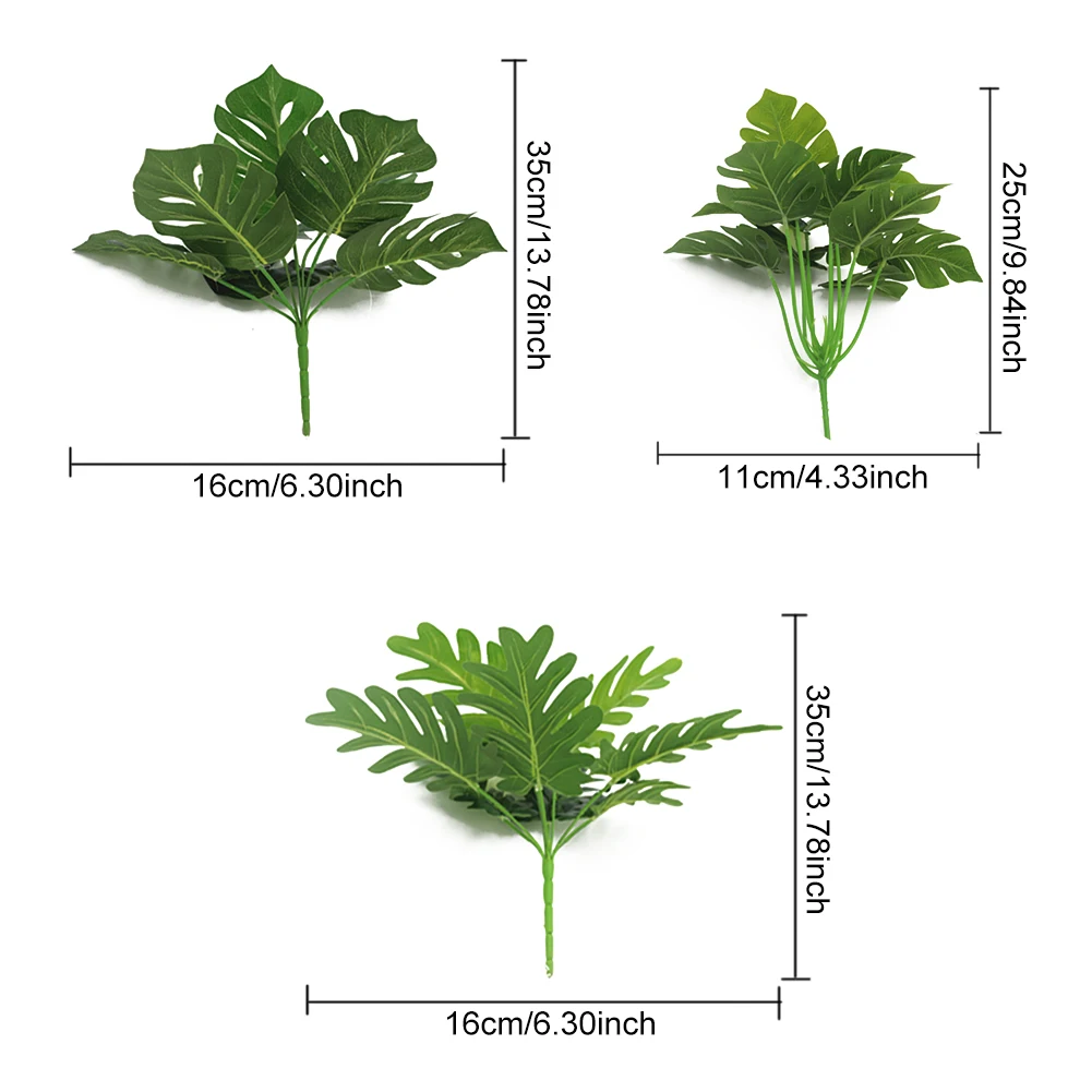 Имитация травы природы, искусственные растения ручной работы, букет листьев, Настенные зеленые вечерние растения, пластиковые украшения для сада и дома