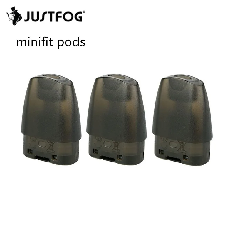 60 шт/лот JUSTFOG MINIFIT Pod 1,5 мл бак 1.6ом комплект атомайзера электронная сигарета многоразового картридж для Minifit комплект Vape