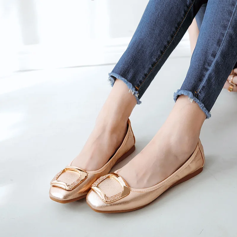 

18 Best Sellers Women's Shoes Ballet Boat Shoes Ladies Basic Flats Casual Loafers Woman Slip-on Shine Elegant Sexy Party Wedding