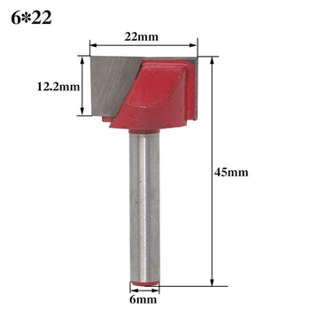 

6mm shank carbide end mill tool 3D woodworking insert router bit Tungsten Cleaning bottom end milling cutter Woodworking cutter