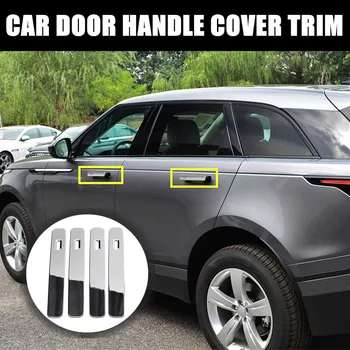

4PCS Car Door Handle Cover Decoration Trim For Land Rover Range Rover Velar 2018 Waterproof ABS Plating Glossy Mirror Surface