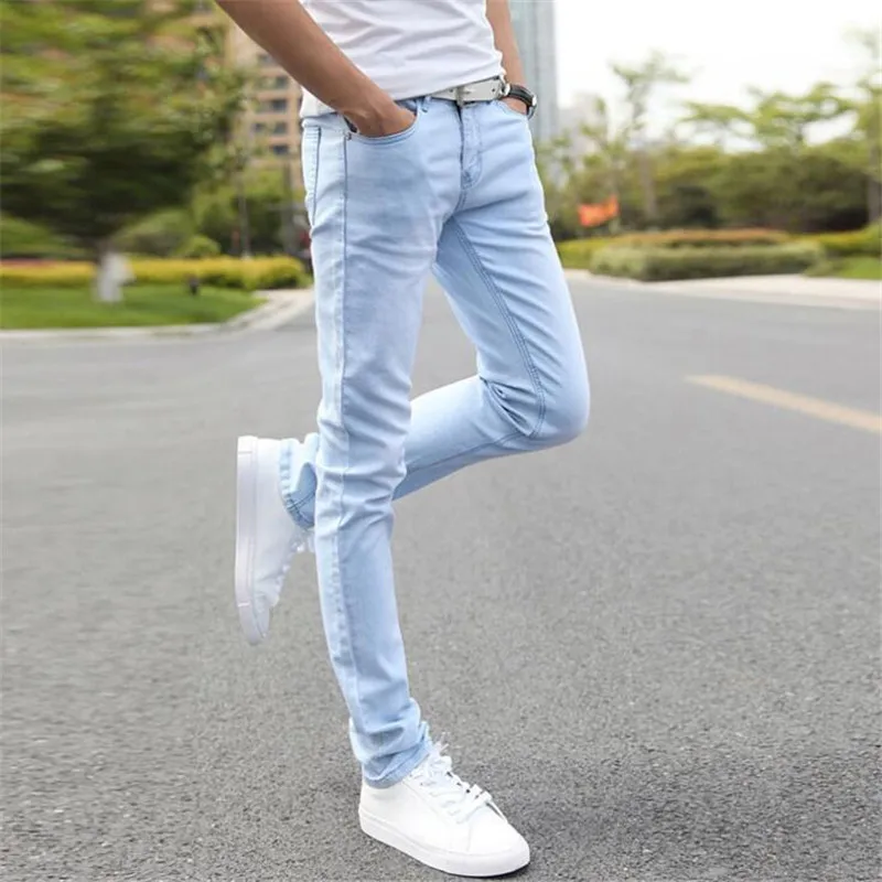 Hot Sale Men's Denim Cheap Jeans Slim Fit Men Jeans Pants Stretch Light Blue Trousers High Quality Casual Fashion Cow Boy Male Hot Sale Men's Denim Cheap Jeans Slim Fit Men Jeans Pants Stretch Light Blue Trousers High Quality Casual Fashion Cow Boy Male