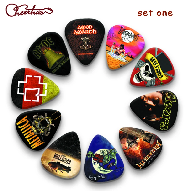Buy Cheerhas 100pcs Mixed Famous Rock Band Guitar