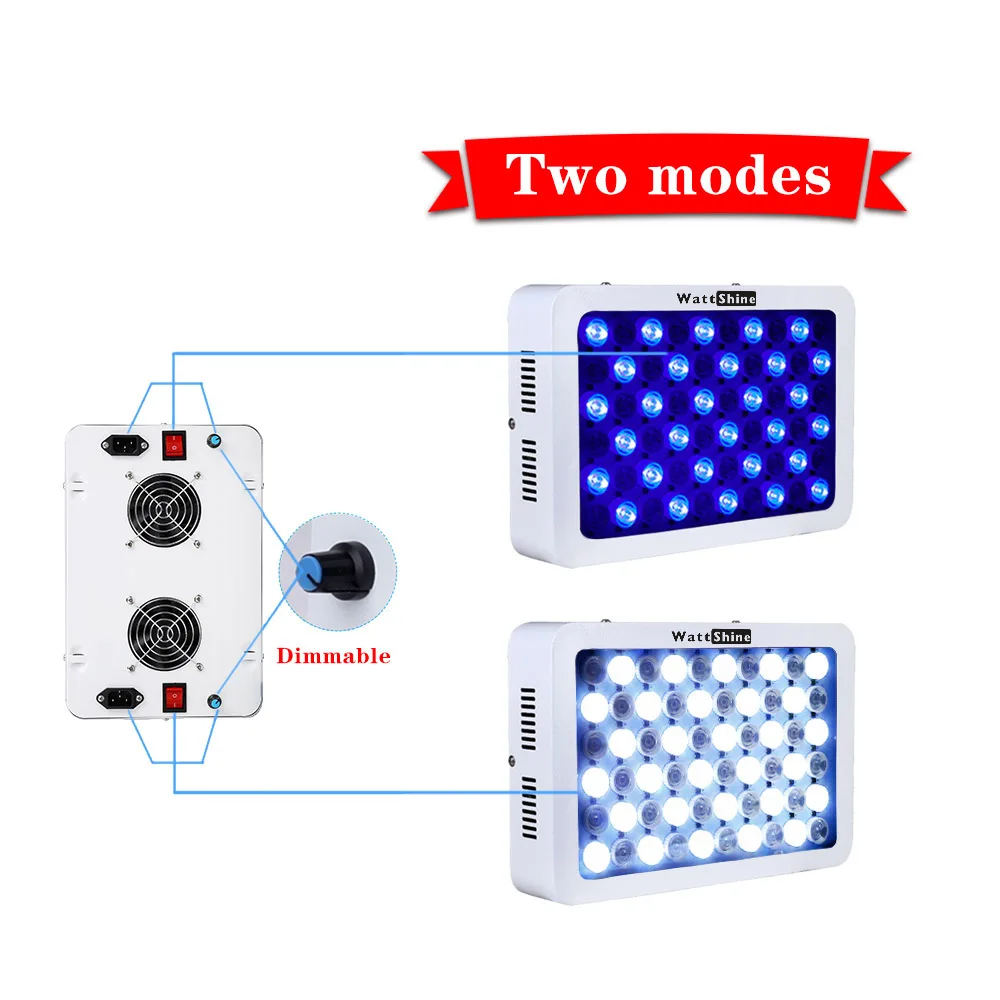 Hot sale Dimmable 60x3W Aquarium lights Free shipping Freshwater fish Coral raising raise plants marine aquarium led lighting (6)