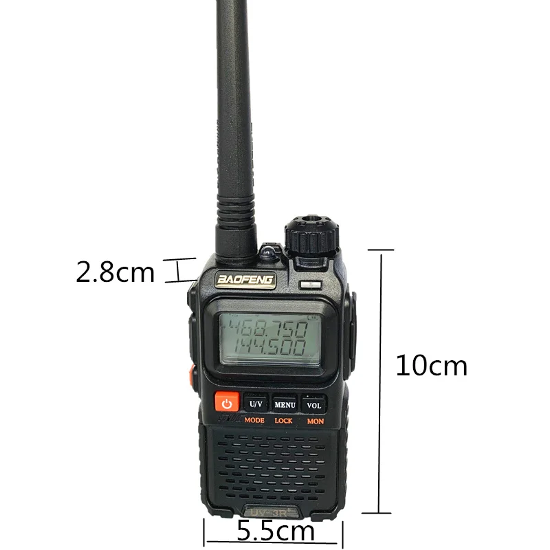 Baofeng UV-3R плюс рация UHF УКВ мини-УФ 3R + Портативный любительский радиопередатчик VOX фонарик FM радиоприемник приемопередатчика Амадор UV3R