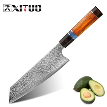 XITUO нож шеф-повара из дамасской стали мясник для приготовления пищи Прекрасные Столовые приборы высокого качества santoku Nakiri кухня дома отель кухонные инструменты