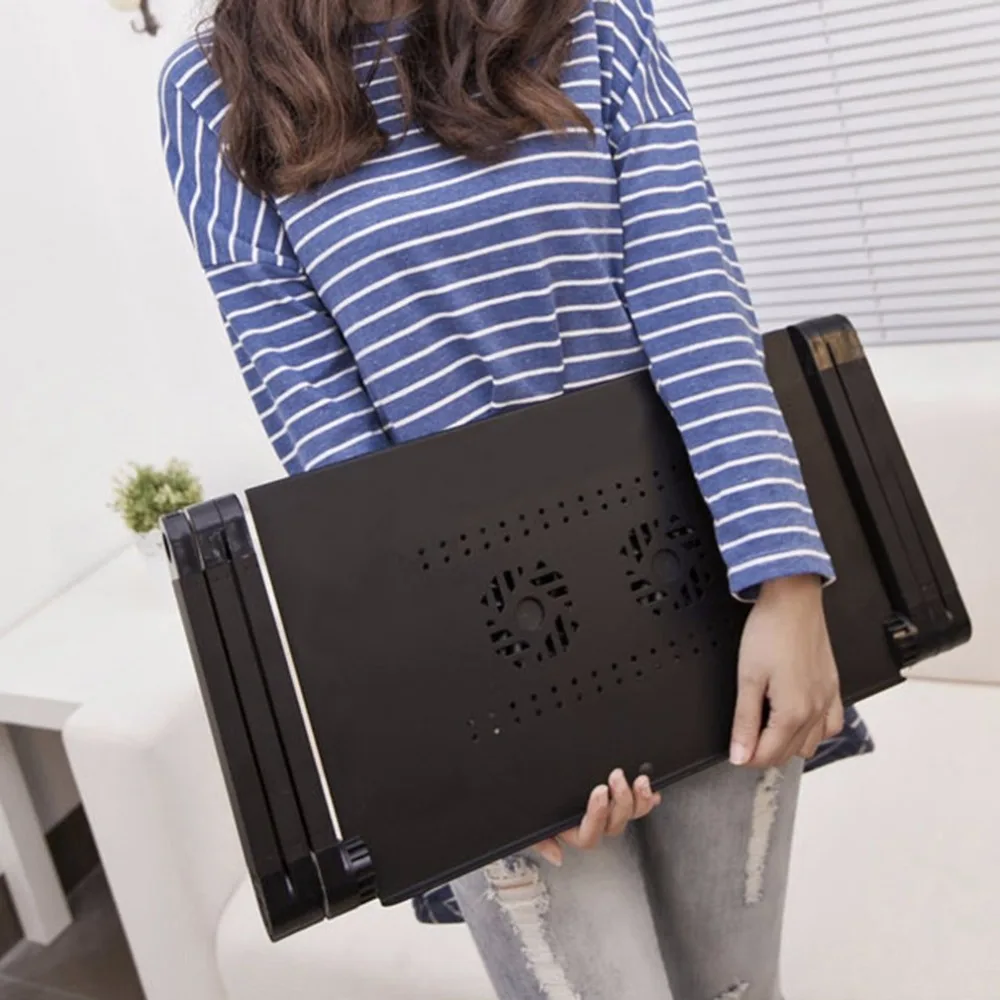 

Portable 360 Degree Adjustable Laptop Notebook Table Stand Tray Lazy Foldable Aluminum Alloy Computer Desk Hot New