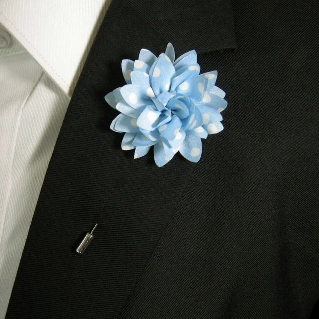 Buy Mens Lapel Flowers Colorful Silk Wedding Classic
