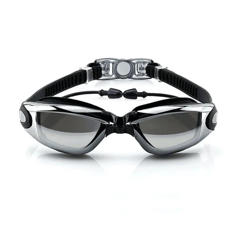 

Swimming Goggles UV 400 Protection Anti Fog No Leaking Wide View Pool Goggles with Ear Plug Nose Clip & Protective