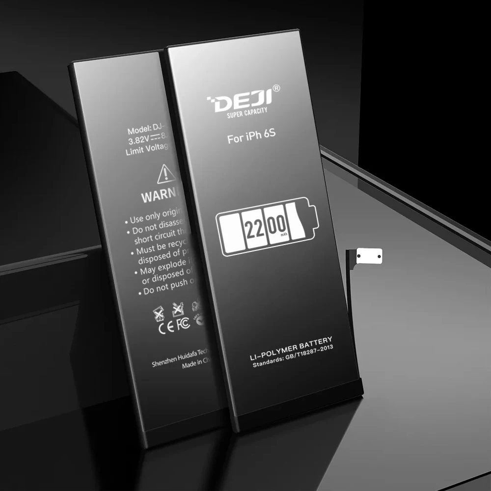 DEJI Аккумулятор для iPhone 6S/6GS с ремонтом, высокая емкость, настоящий 2200 мАч, мобильный телефон, оригинальные литиевые батареи, замена