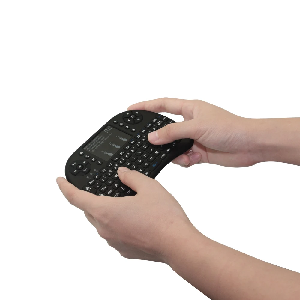 Teclado Inglês sem Fio Rii i8 Mais 2.4ghz Teclado Retroiluminado com Touchpad e Luz de Fundo para Mini pc Smart tv Android tv Box pc - Imagem 4