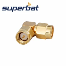 Superbat 5 шт. SMA радиочастотный адаптер SMA штекер в SMA штекер под прямым углом