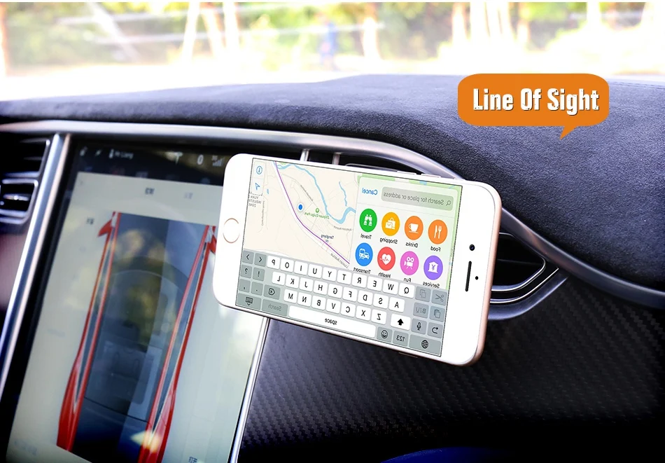 Aluminum Magnetic Car Phone Holder Stand For iPhone 7 6 6S Plus 5S SE For Huawei Xiaomi mi5s (6)