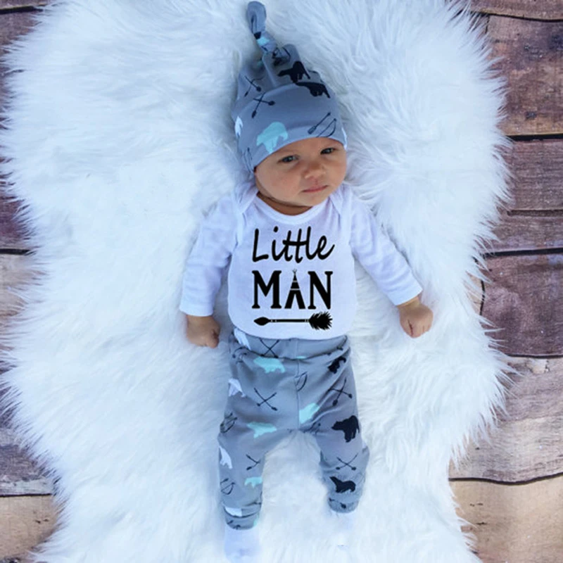 Enfants De Vetements Ins Bebe Garcon Automne Set Vente Chaude Lettres Imprimer Bebe Combinaisons Chapeau Modeles Pantalon 3 Pcs Bebe Garcon Vetements Ensemble Aliexpress
