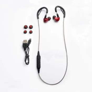 

OKCSC Wireless Bluetooth 5.0 Headphone MMCX Interface DIY Cables With Mic Button Control HiFi Ear Hook for Sport Phone 8/X