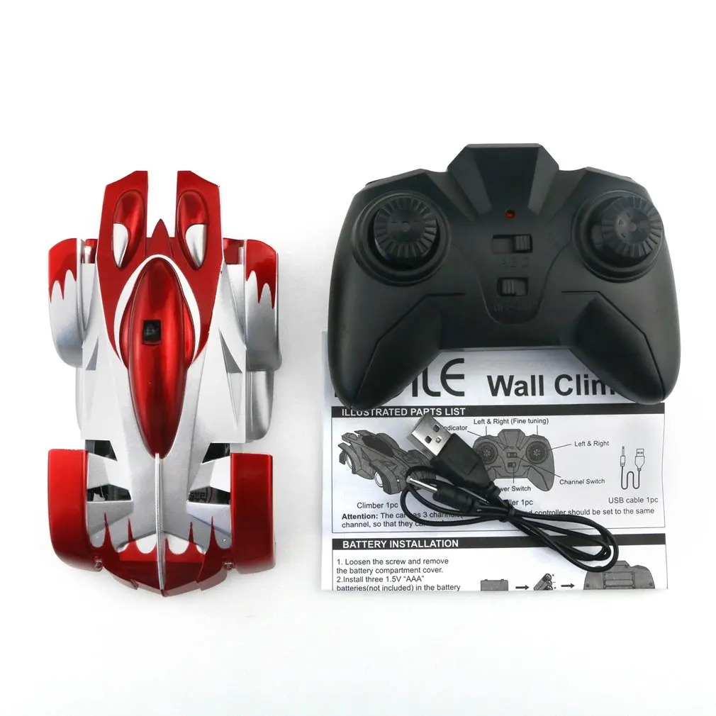 

Kids Mini Wall Celling Glass Climbing RC Infrared Remote Control Car Toys Drift Electric Toy Wall Climbing RC Vehicle Stunt Car
