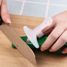 Пластиковые протекторы для пальцев смайлик ручной протектор для резки овощей Безопасный инструмент защита пальцев кухонные инструменты