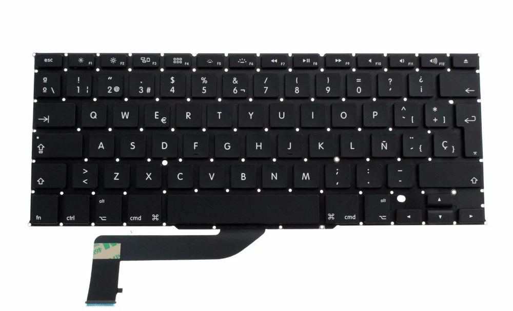 Новый для нового OEM Macbook Pro 15 Retina A1398 клавиатура SP Испанский Teclado 2013 2014 | Компьютеры и