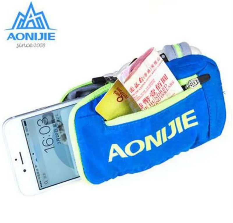 AONIJIE Outdoor Running Bag Handheld Water  250ML Bottle Hydration Pack Hiking Cycling Running Kettle Hand Bag For 4.7 Inch Phon