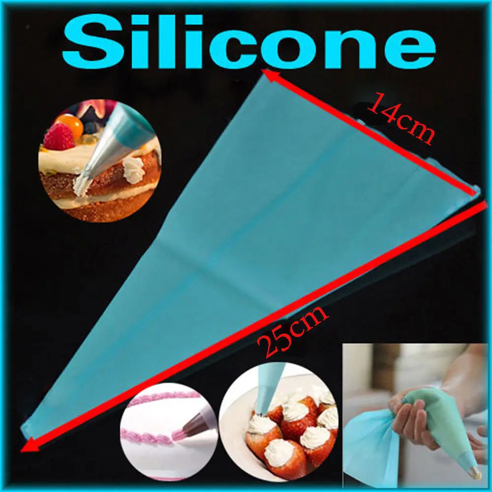 10'' 1pcs Reusable Cream Pastry Bag Silicone Kitchen Accessories Icing