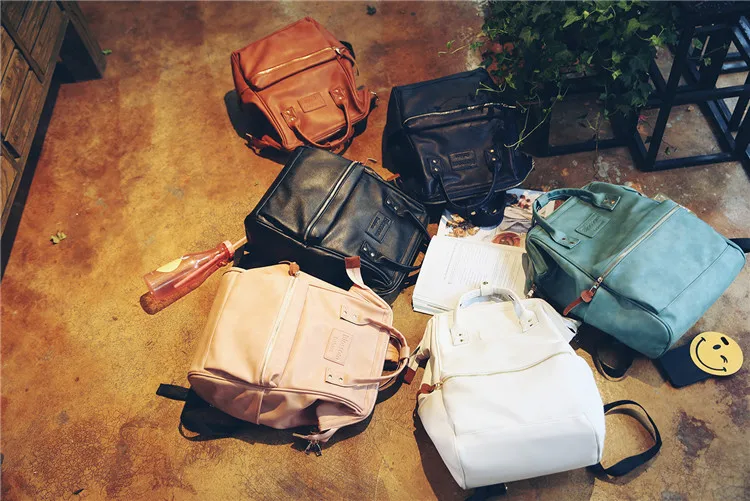 Fashion Mummy Diaper Bag Backpack Leather Waterproof Maternity Nappy Bag Large Capacity Travel Mother Handbag For Mom Baby Care (43)