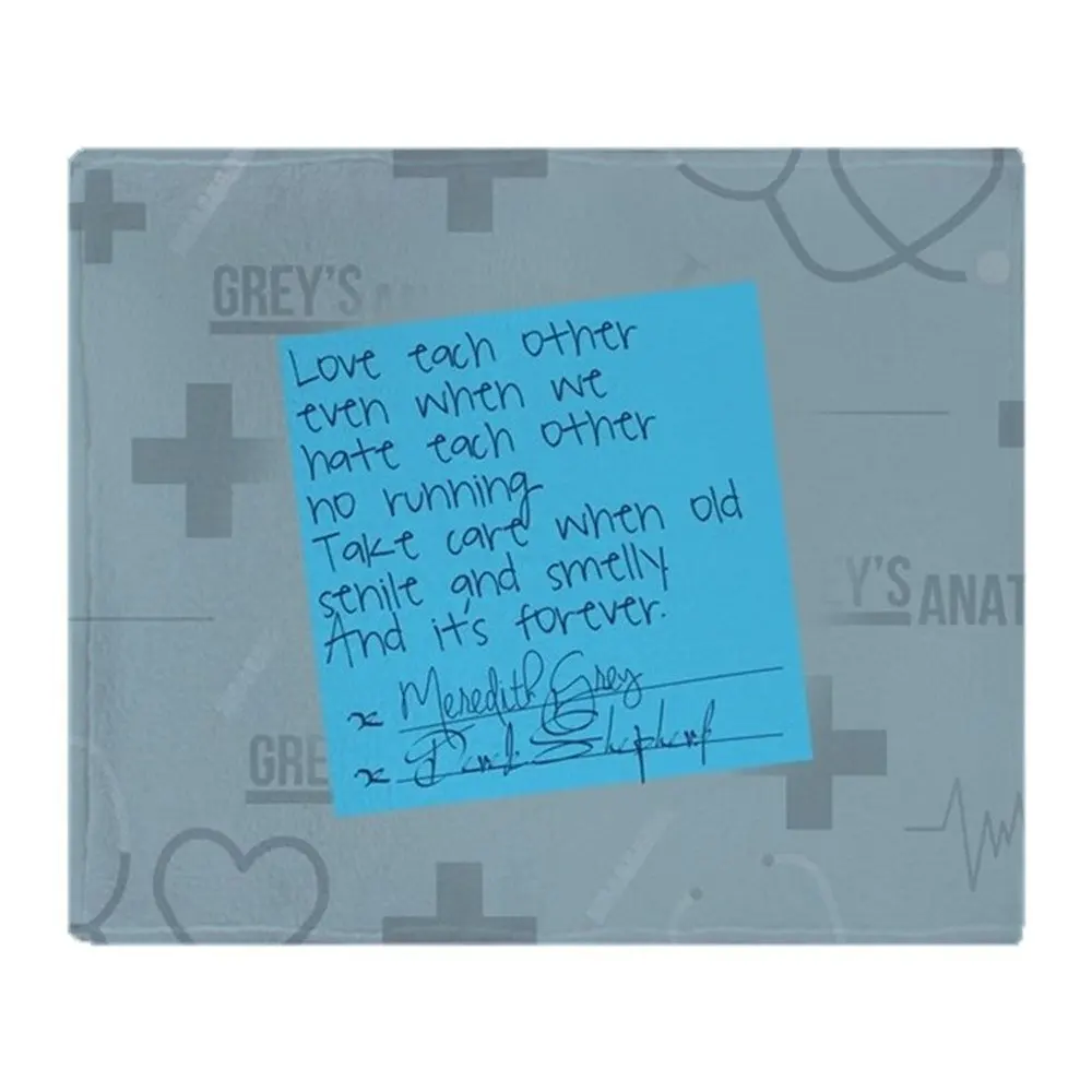 

Greys Anatomy Sticky Note Soft Fleece Throw Blanket Solid 350G Thicker Blankets on Sofa/Bed Throw Blanket