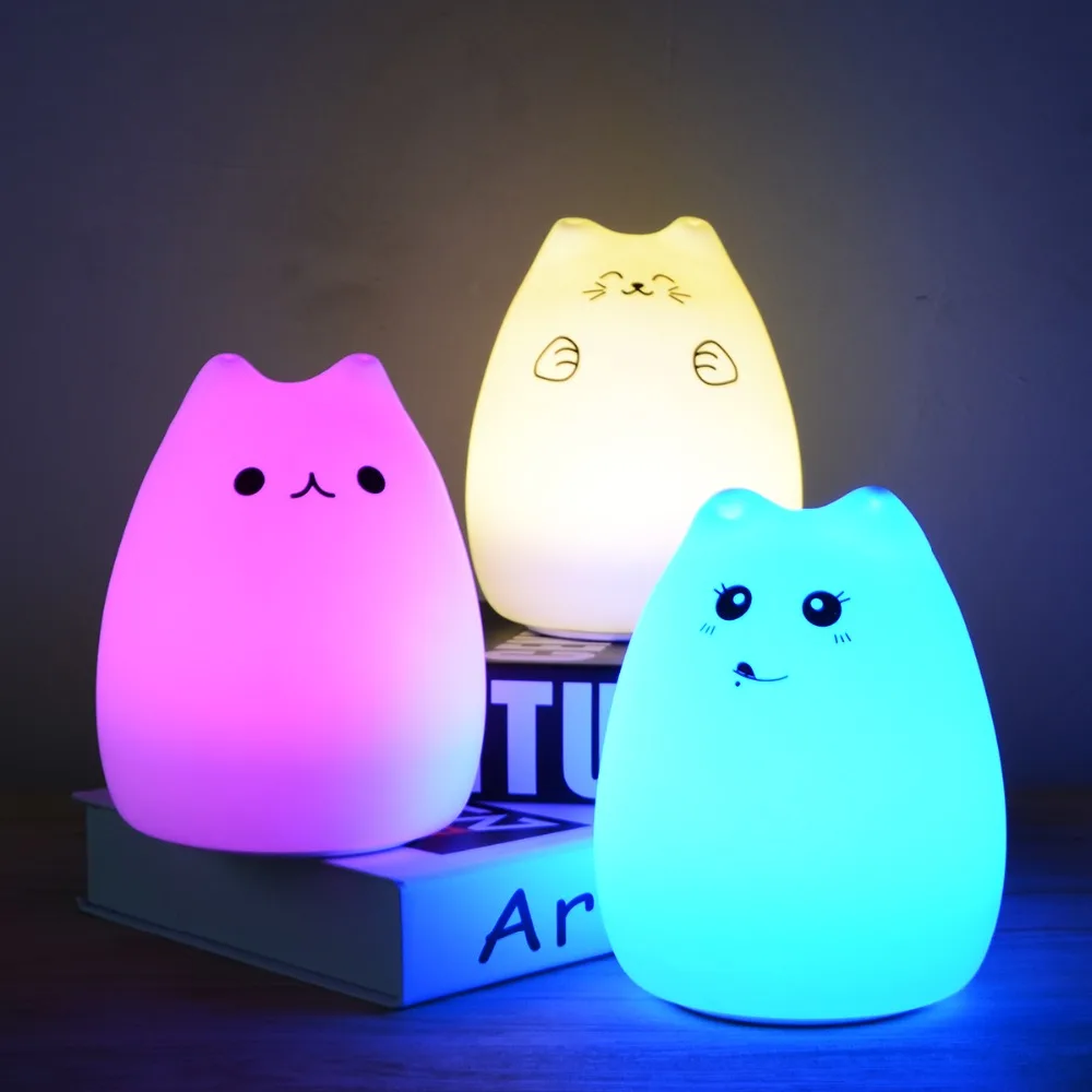 Colorful LED Decorative Lamp Friendly Frog Nursery Lamp /& Kid/'s Room Light