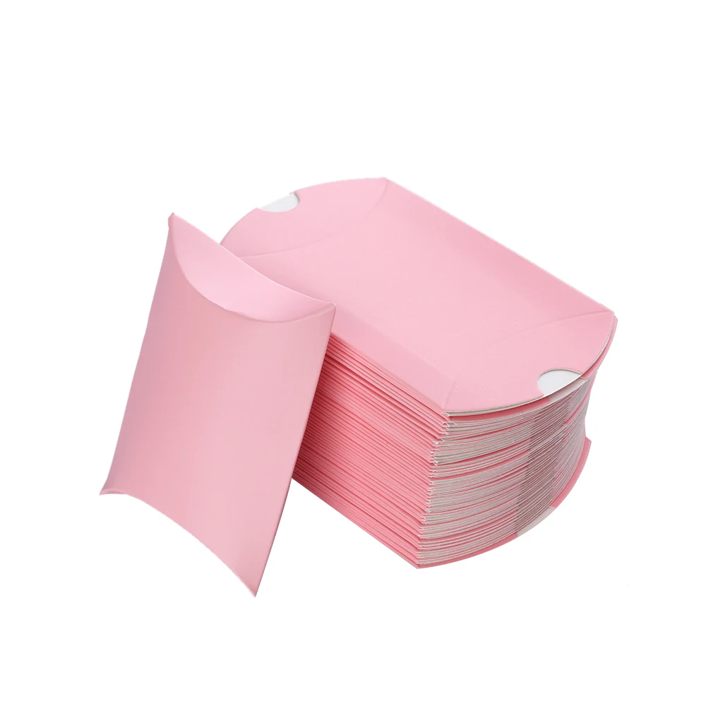 

10Pcs Favor Candy Box Bag New Craft Paper Mini Pillow Shape Wedding Favor Gift Box Eco-Friendly Birthday Party Favor Bags