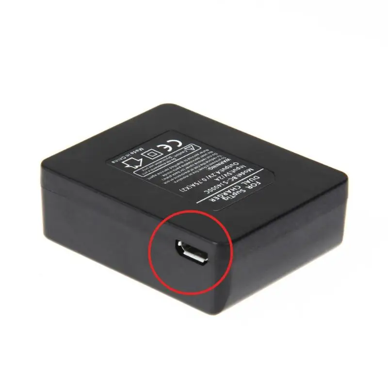Зарядное устройство для камеры с двумя портами USB 3,7 в 900 мАч литий-ионная батарея с двумя батареями для камеры зарядное устройство для SJCAM SJ4000 SJ5000