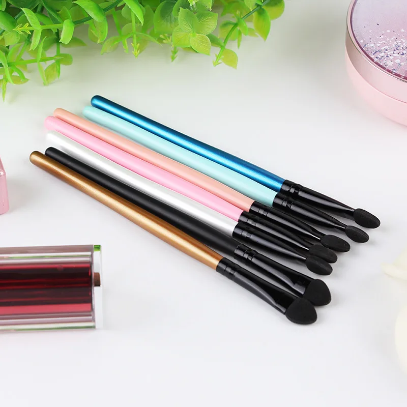 

DIOLAN Eyeshadow Sponge Stick Brush Portable Eye Shadow Eyeliner Eyebrow Lip Brush Applicator Eyes Blending Makeup Tool