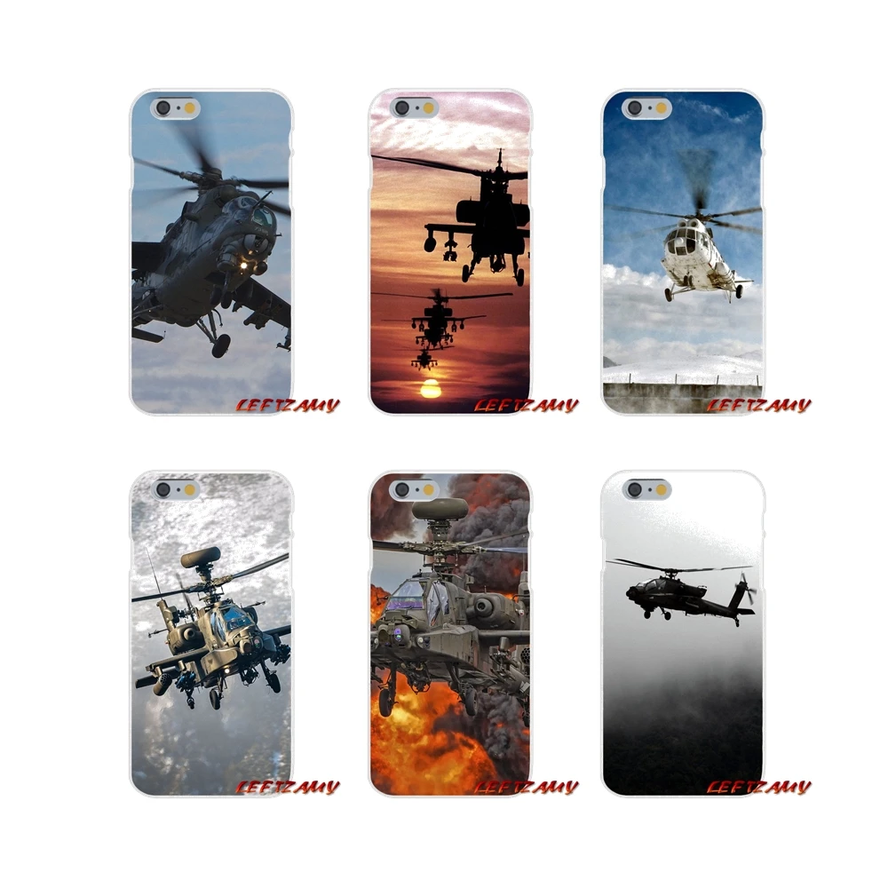 

Accessories Phone Shell Covers For iPhone X XR XS MAX 4 4S 5 5S 5C SE 6 6S 7 8 Plus Fashion Helicopter Military
